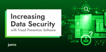 image text reads: Increasing Data Security with Fraud Prevention Software